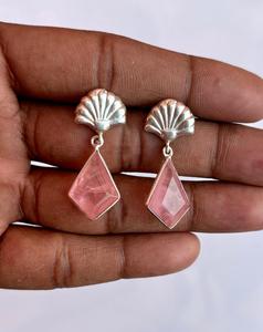 925ต่างหูเงินสเตอร์ลิงแบบห้อยอัญมณีทำด้วยมือเครื่องประดับสำหรับงานแต่งงานการออกแบบว่าวตุ้งติ้ง - Product Image 6