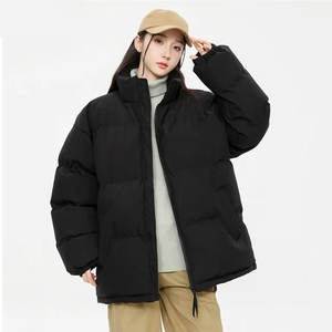 2024 nouveau hiver col montant bulle vestes pour hommes respirant décontracté chaud coton rembourré surdimensionné manteaux vêtements de rue - Product Image 6
