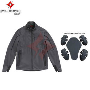 Chaqueta de carreras de motos unisex, protectores CE cálidos para todas las estaciones, transpirables, a prueba de viento, impermeable, carcasa exterior extraíble - Product Image 1
