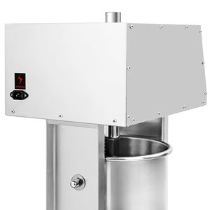 Máquina Eléctrica para Rellenar Salchichas y Hacer Churros - 20L - 180W - Acero Inoxidable - incl. Control de pedal y 3 boquillas para rellenar salchichas - Product Image 6
