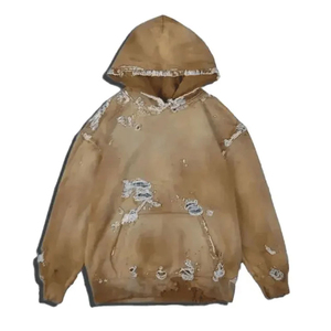 Fabricants de vêtements sweat à capuche vieilli personnalisé Boxy Fit recadrée Street Wear sweats à capuche pour hommes sweat à capuche thermique 2025 - Product Image 2