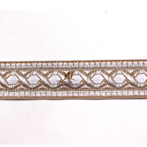 Trenza de encaje uniforme ceremonial trenza de encaje de alambre de lingotes para uniformes ceremoniales encaje trenzado de lingotes a la venta - Product Image 5