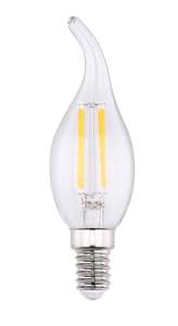 Lampada a candela LED, punta trasparente, E14, 6W, 800Lm, 3000K (B&B 121174) - Product Image 1