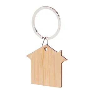 Portachiavi e Moschettone in Bambù Ecologico Boohom, Gadget Promozionali - Product Image 1