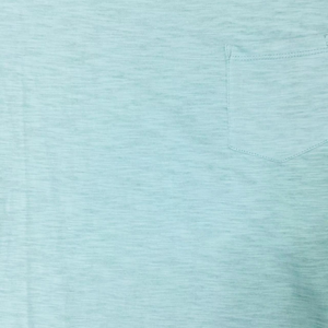 Camiseta Básica de Manga Corta para Mujer, Color Verde Azulado, Algodón, Corte Holgado Informal, con Bolsillo, Personalizable, OEM, ODM, Venta al Por Mayor - Product Image 3