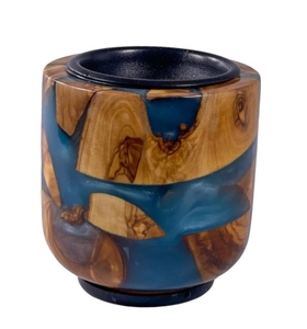 Quemador de Oud Árabe de Lujo, Hecho a Mano, de Madera Acrílica y Resina, Porta Incienso para Bakhoor y Aromas de Oud - Product Image 2