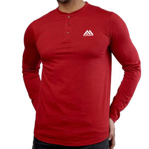 Camisa de manga larga de alta calidad Camisa de último diseño Impresión de logotipo personalizado Camisa de manga larga de algodón y poliéster - Product Image 1