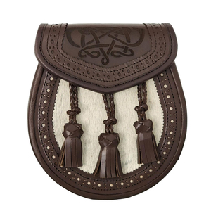 Kilt écossais en cuir de vache fait main de haute qualité, nouveau design 2025, avec boutons, accessoires pour instruments de musique - Product Image 1