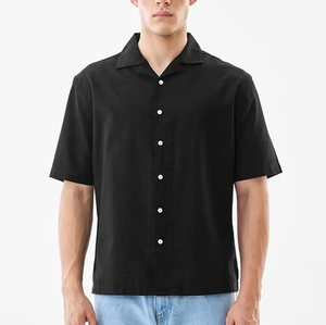 Chemises en gros pour hommes, chemise à col rabattu surdimensionnée pour hommes, col cubain personnalisé en usine, designer de bowling - Product Image 3
