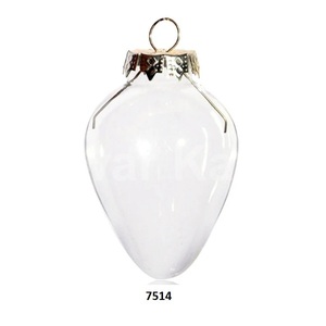 Juego de 10 Uds. De adornos colgantes en forma de corazón de cristal transparente inastillables, decorativos para el hogar, árbol de Navidad, adorno colgante de Navidad - Product Image 5