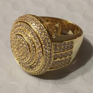 Anillo de diamantes de diseño elegante redondo de laboratorio de lujo 925 anillos de diamantes de corte esmeralda creados en laboratorio de eternidad de plata para mujer - Product Image 6