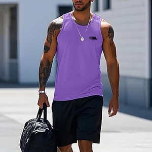 High Performance <b>Men</b> Tank Top Quick Dry Breathable Sleeveless Ideal For Gym Workout Training And Summer Wear - Product Image 4