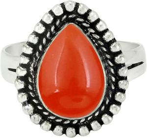 Best Designer Carnelian Classic Gemstone Solid 925 Sterling Silver Handmade Ring Jewelry 925 <b>Stamp</b> Sterling Silver Ring Jewelry - Product Image 2