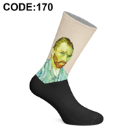 Chaussettes pour femmes en coton respirant à épaisseur moyenne, imprimées par transfert thermique de haute qualité, chaussettes Goma Goma, origine Turquie