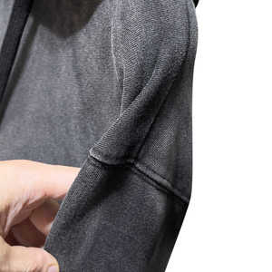 Logotipo personalizado Bling Hoodies French Terry 100% Cotton Hoodie Acid Wash Oversized FOR HOODIE - Product Image 3