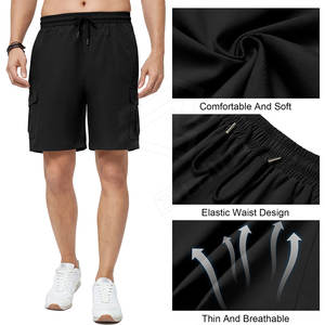 Wholesale <b>Lightweight</b> 100% Cotton Camouflage <b>Cargo</b> <b>Shorts</b> Slim Fit Fitness Running Wear for <b>Men</b> Heavy Duty Solid Nonwoven - Product Image 3