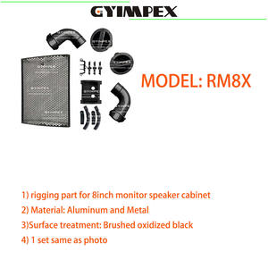 Monitor de escenario coaxial pasivo de 8 pulgadas PA, accesorio de hardware para altavoz, kits de accesorios para altavoces - Product Image 3