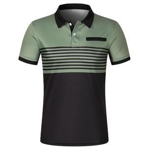 เสื้อเจอร์ซีย์ผู้ชายแบบสั่งทำพิเศษ พร้อมปักโลโก้ด้านหลังคอเสื้อ คุณภาพสูง ผ้าฝ้ายระบายอากาศได้ดี ไซส์ใหญ่ แขนสั้น ผลิตในบังกลาเทศ - Product Image 6