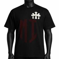 T-shirt graphique pour homme, imprimé lettres, style vintage, décontracté, coupe ample, streetwear rétro, hauts streetwear minimalistes