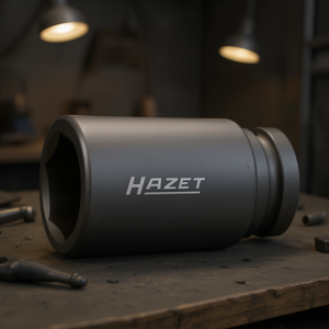 Hazet 6-Point Square <b>Impact</b> <b>Socket</b> 1'' Long for Pneumatic Wrenches - Product Image 3