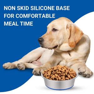 Wholesale Premium Quality Anti-Skid Stainless Steel Pet <b>Bowls</b> Portable Heavy <b>Bowl</b> Feeders Non-Toxic Food & Water Supply for Dogs - Product Image 6