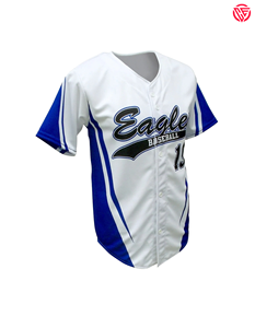 Maillot de baseball et softball personnalisé de haute qualité, col rond, entièrement boutonné, sublimation, manches respirantes, 100 % polyester, unisexe - Product Image 3