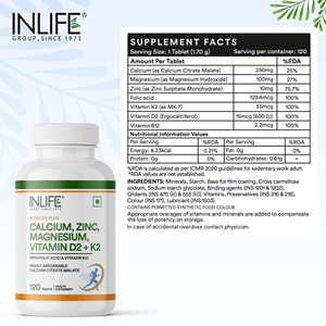 อาหารเสริมแคลเซียมแมกนีเซียมแท็บเล็ต120ดีวิตามินสังกะสี - Product Image 2