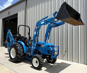 022 LS MT225E avec chargeur et godet à fixation rapide, pelle rétrocaveuse LS LB2100 - Product Image 1