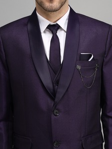 Vente flash Costume formel pour homme en violet foncé 5 pièces pour événements d'entreprise uniques, dîners d'anniversaire et occasions graves - Product Image 4