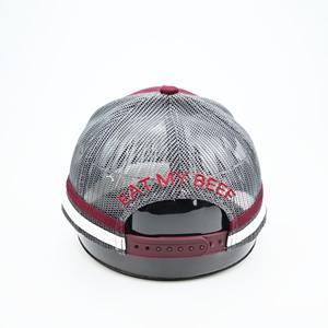 Casquettes de camionneur rayées personnalisées en gros, fabricant de chapeaux indonésiens multicolores, casquettes de camionneur avec bandes latérales, Gorra pour activités de plein air - Product Image 4