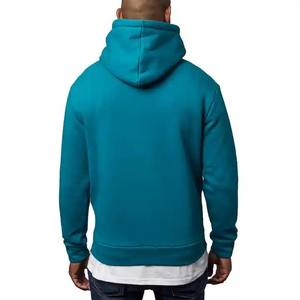 Sweat à capuche surdimensionné respirant en molleton épais de qualité supérieure 380 GSM avec poche 100% coton hiver pour homme - Product Image 4
