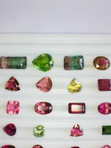 Lot de 50 pierres précieuses en tourmaline naturelle de qualité AAA, 187 carats, formes variées, taillées, pour tous les bijoux, certificat IGI - Product Image 5