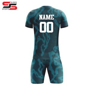 Camiseta de Fútbol de Manga Corta con Estampado Digital de Alta Calidad, Uniforme Deportivo Personalizado, 100% Poliéster, Productos en Oferta - Product Image 2