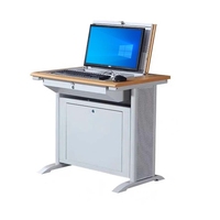 Meubles de laboratoire informatique scolaire, bureaux informatiques pour étudiants avec prises électriques pour salle de classe