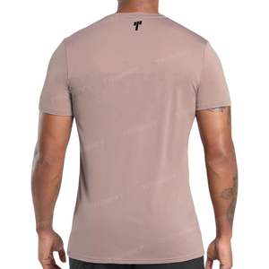 Nueva llegada Unisex de lujo camiseta de gran tamaño impresión personalizada Logo cuello simulado 260 gramos peso al por mayor camiseta de hombre hecha en Pakistán - Product Image 4