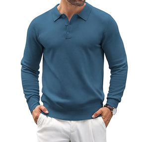 Gran oferta de polos de manga larga para hombre, diseño personalizado de algodón 100% de alta calidad con nuevo logotipo, camiseta Polo a precio barato - Product Image 1