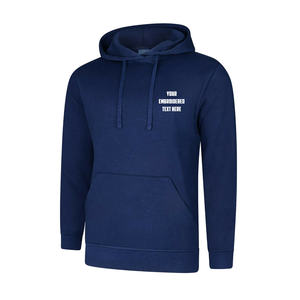 Conjunto de chándal de Jersey de algodón unisex al por mayor Sudadera con capucha y pantalones de chándal para hombre con logotipo personalizado con sudadera térmica para invierno - Product Image 2