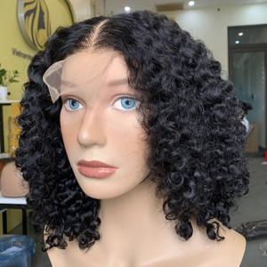 Cabello humano Remy virgen 100% vietnamita de un solo donante HD para cierre Pelucas rizadas italianas Trama única - Product Image 1