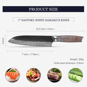 มีดดามัสกัสใช้ในครัวแบบมืออาชีพใบมีดคมแบบมืออาชีพ - Product Image 2
