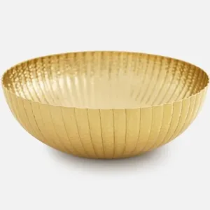 Bol de service rond en métal de qualité d'exportation indienne pour la cuisine, pour l'exportation mondiale, bols de service modernes - Product Image 4