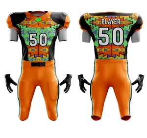 <b>Low</b> MOQ Best Quality American Football Uniform High Quality Breathable <b>Top</b> Trending with Short Sleeves Wholesale Price For Adult - Product Image 2