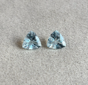 Aguamarina Trillion Santa Maria Shape Cut 2-100mm Sintético Nano Piedras preciosas sueltas Fabricante directo Precio al por mayor GRS - Product Image 3