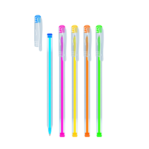 Stylo bille hexagonal WOW Color, design hexagonal classique, écriture fluide, lot en vrac pour un usage quotidien, au meilleur prix - Product Image 2