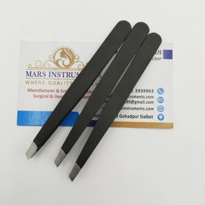 New Professional Handmade Luxury <b>Eyebrow</b> Tweezers Slanted Stainless Steel Durable Eco-Friendly <b>Plucker</b> Puller - Product Image 3