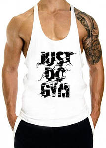 Camiseta sin mangas de algodón personalizada al por mayor para hombre, chaleco de gimnasio, Camiseta deportiva, entrenamiento muscular, culturismo, Stringer - Product Image 3