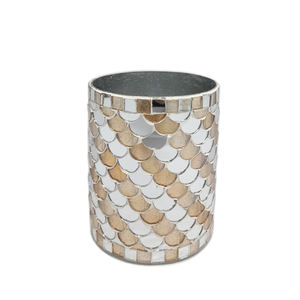 เทียนโลหะทรงกลมขนาดกลางสำหรับตกแต่งโต๊ะสีดำสำหรับบ้านและงานแต่งงาน - Product Image 5