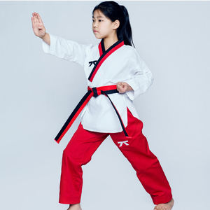 Durable 100% Cotton Fabric Traditional Taekwondo & Karate <b>Grappling</b> Dobok Uniform Breathable Custom Made Training for Kids - Product Image 5
