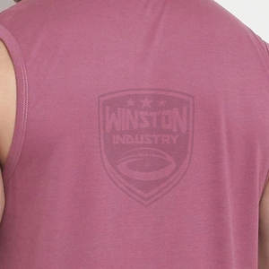 เสื้อกล้ามผู้ชายแขนกุดทำจากผ้าฝ้ายระบายอากาศบริการ OEM - Product Image 5