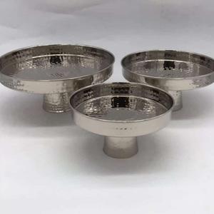 Juego de cuencos modernos para cocina, vajilla de aluminio con acabado plateado, tazón redondo para casa y Hotel, 3 piezas - Product Image 6