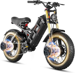LISTO PARA ENVIAR Nuevo 2500W 40MPH Dual Motor Electric 52V 60AH Long Range Fat Tire Electric Bike - DOORSTEP ENTREGA - Product Image 3